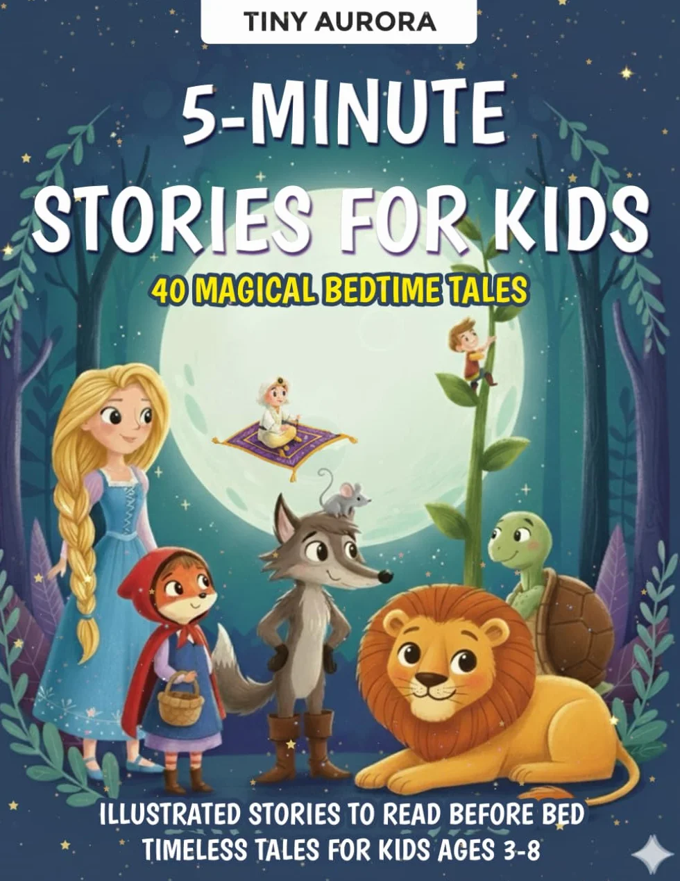 5-Minute Stories for Kids: 40 Magical Bedtime Tales: Illustrated Stories to Read Before Bed – Timeless Tales for Kids Ages 3-8