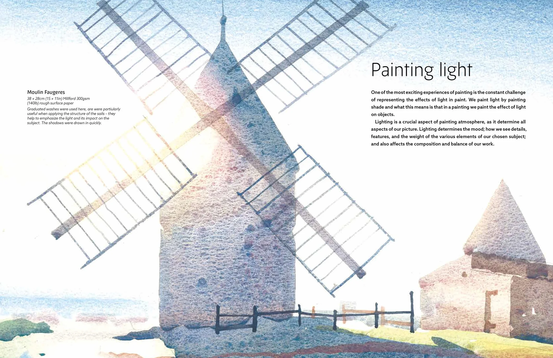 Atmospheric Buildings in Watercolour
