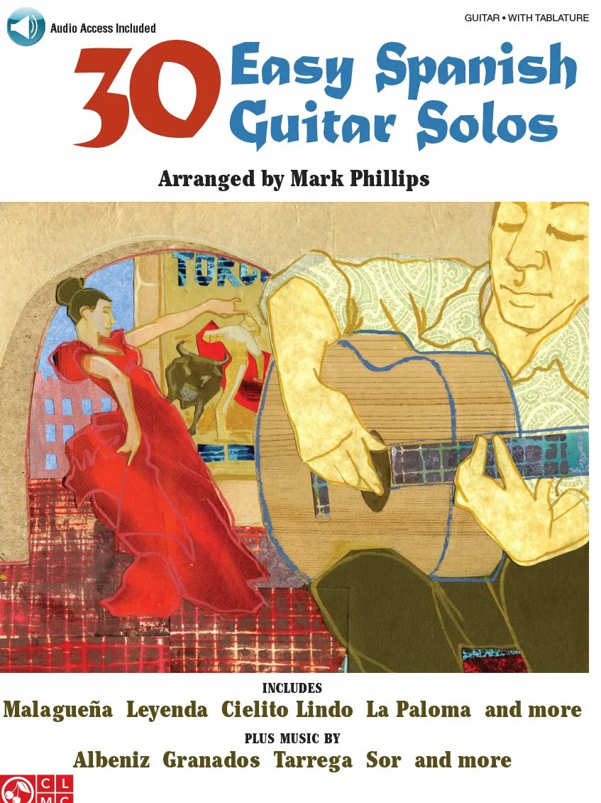 Mark phillips : 30 easy spanish guitar solos - recueil + enregistrement(s) en ligne: Guitar With Tablature