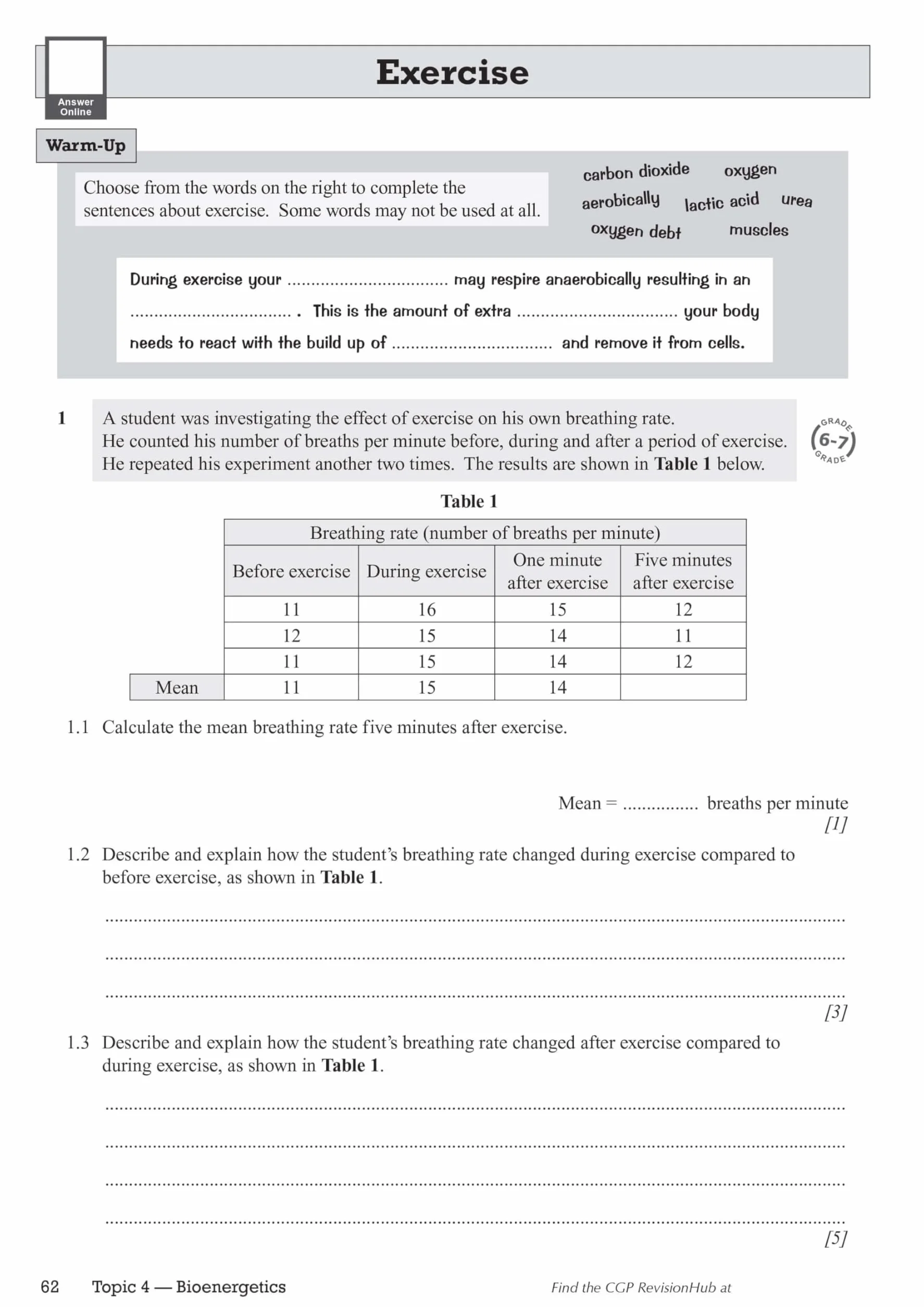 New GCSE Biology AQA Higher Exam Practice Workbook with CGP RevisionHub