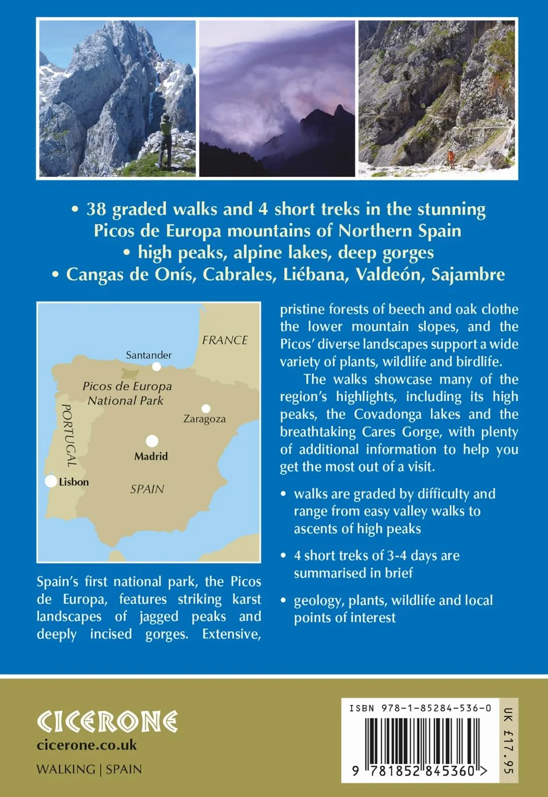 Walking in the Picos de Europa: 42 Walks and Treks in Spain's First National Park