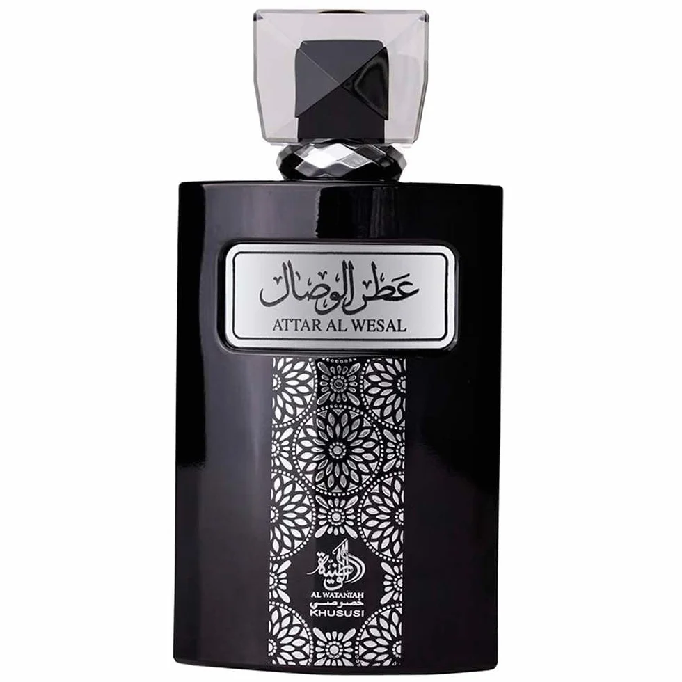 Al Wataniah Attar Al Wesal - Orientalne perfumy unisex z nutami drewna i przyprawami - intensywny i trwały zapach - 100 ml