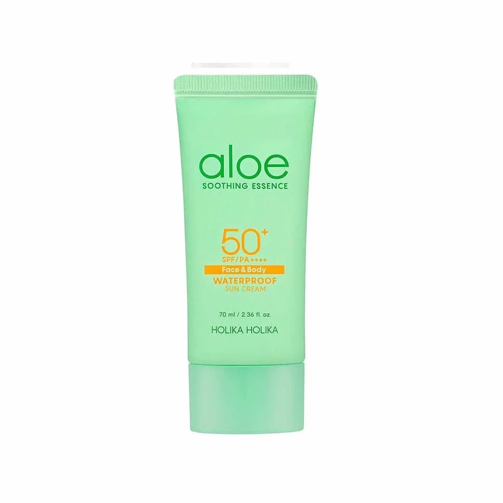 Holika Holika - Aloe Soothing Essence Waterproof Sun Gel Face & Body (SPF 50+/PA++++) - 70 ml