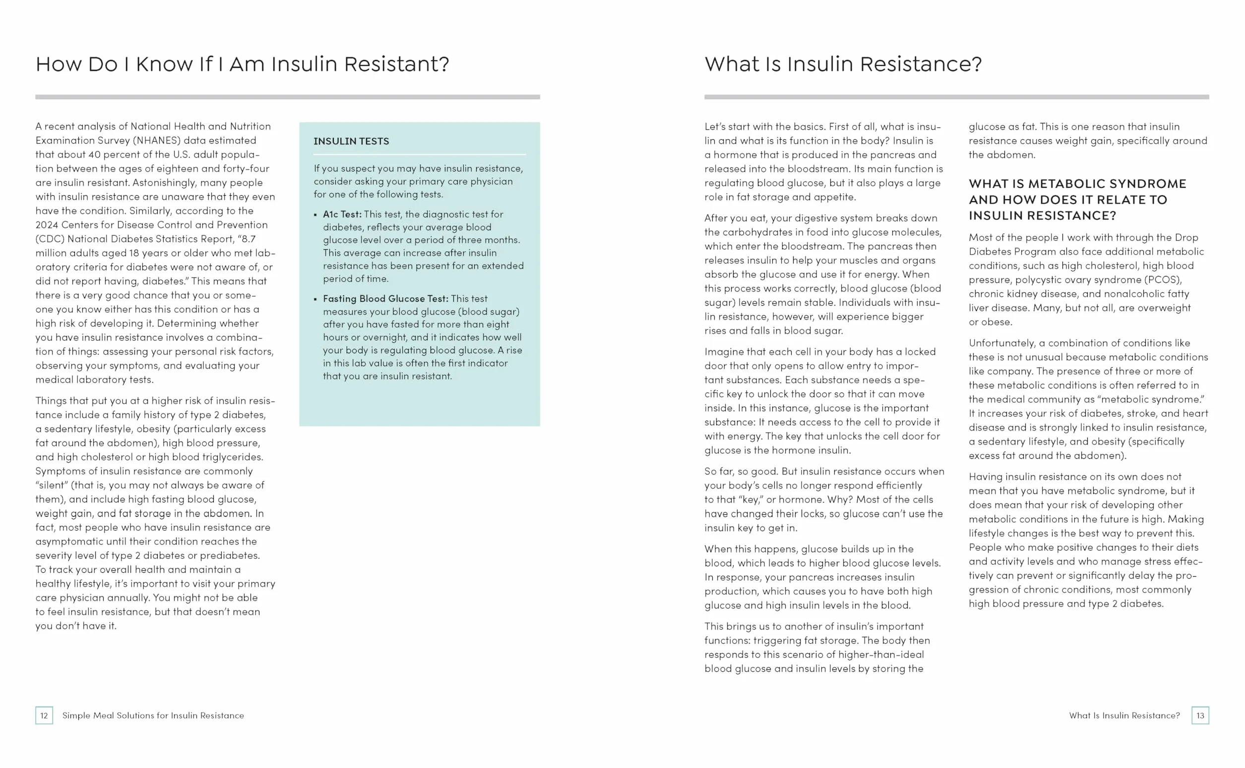 Simple Meal Solutions for Insulin Resistance: 75 Recipes to Improve Insulin Resistance and Support Stable Blood Sugar