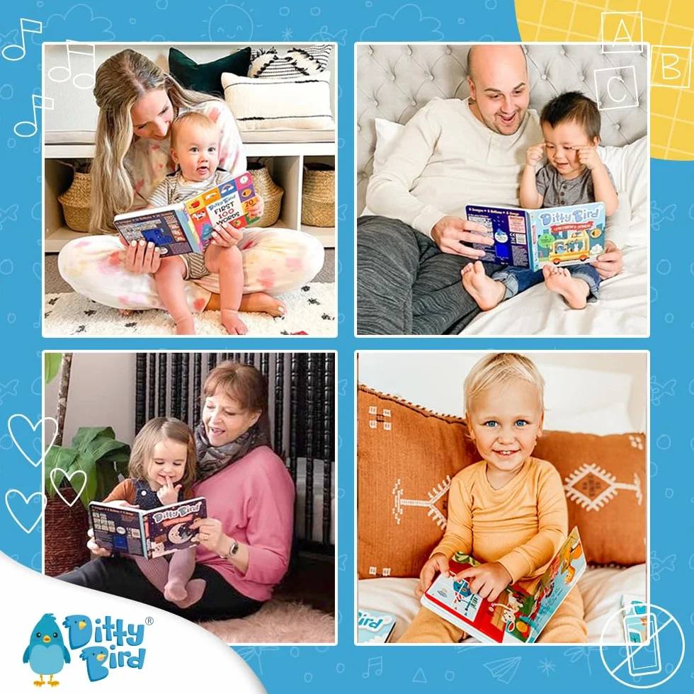 Ditty Bird | Action Songs | Interactive Sound Book for toddlers 1- 3 | Musical books for 1 year old
