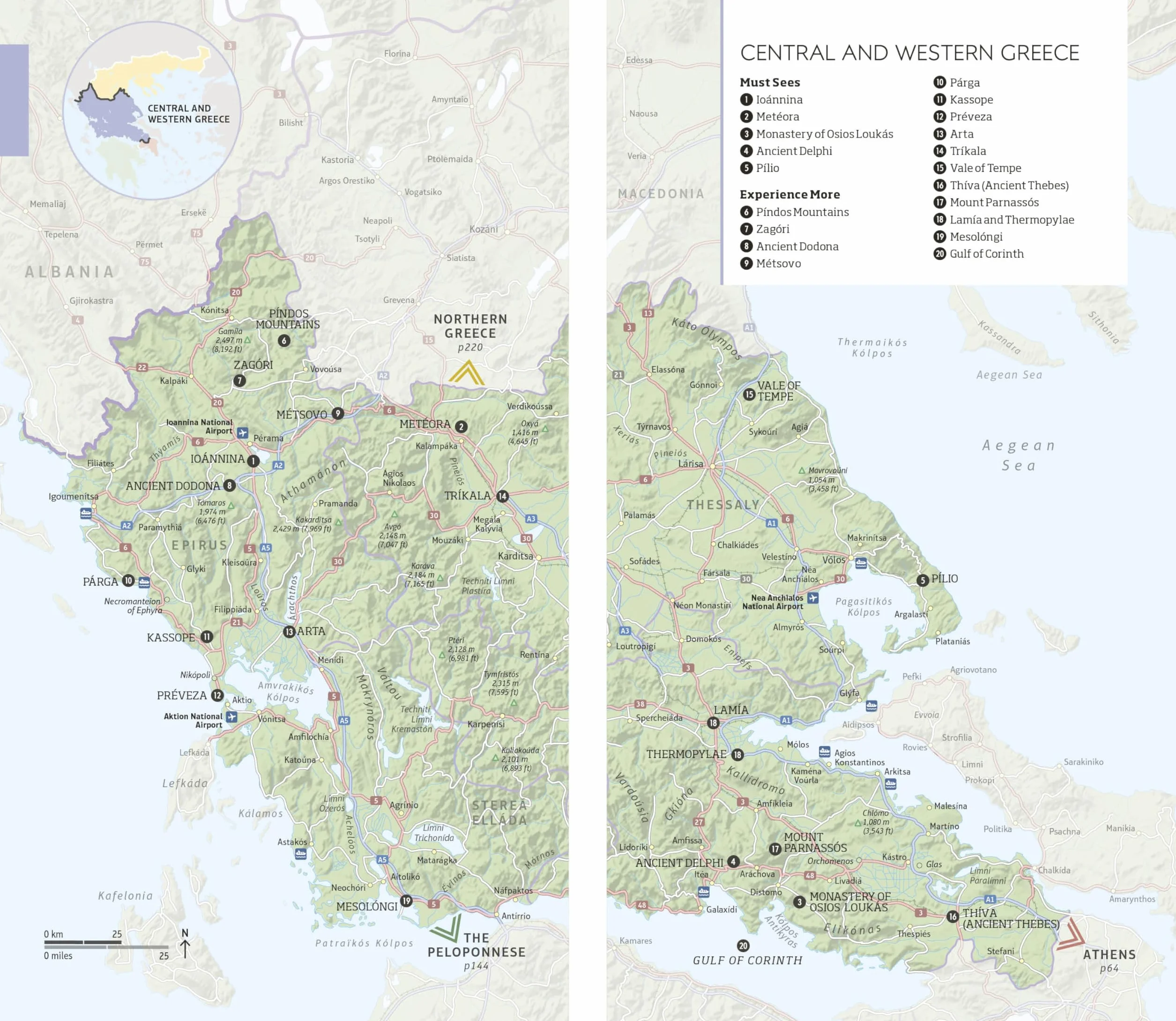 DK Eyewitness Greece, Athens and the Mainland: Inspire / Plan / Discover / Experience