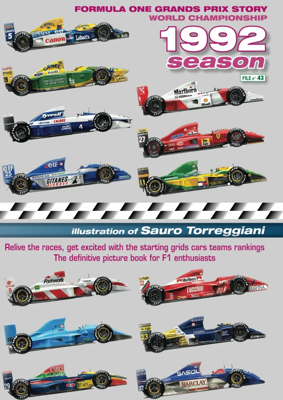 Formula One Grand Prix Story 1992 Season World Championship: Relive the races, enjoy with the starting grids cars teams rankings. The definitive picture book for F1 enthusiasts