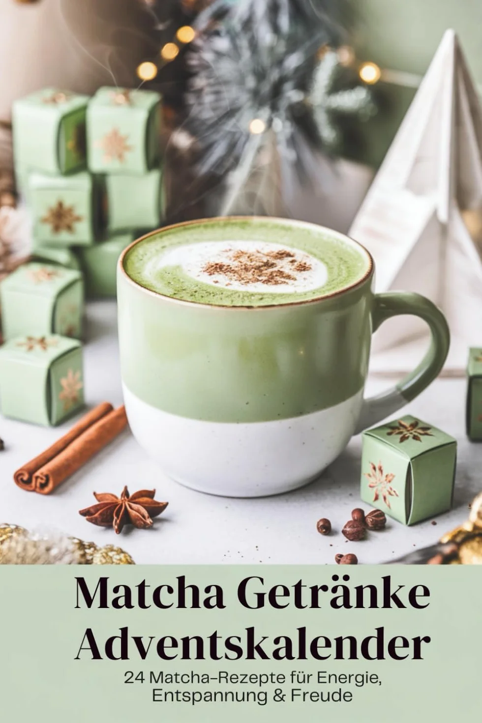 Matcha Getränke Adventskalender – 24 Matcha-Rezepte für Energie, Entspannung & Freude