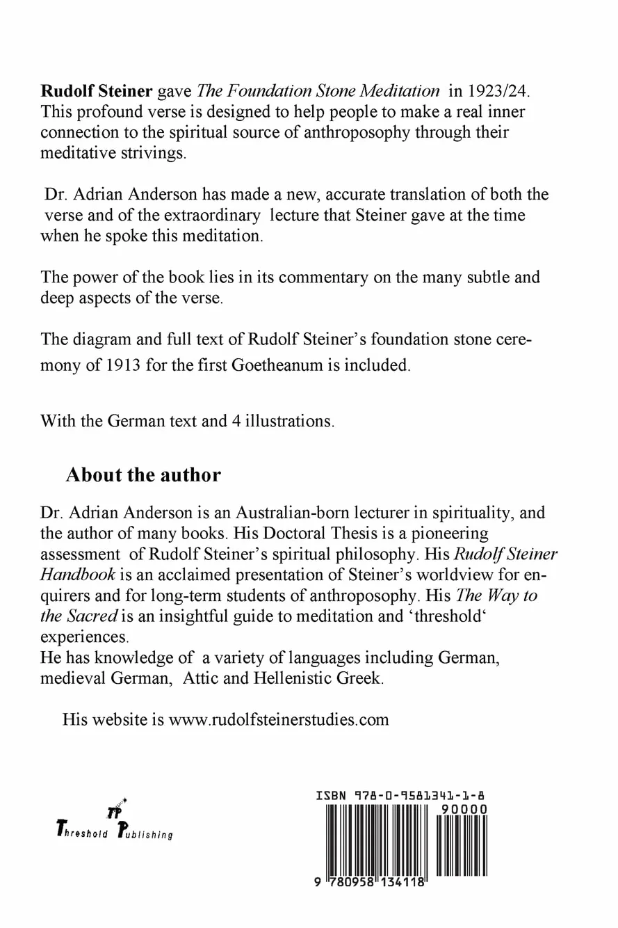 The Foundation Stone Meditation - A New Commentary