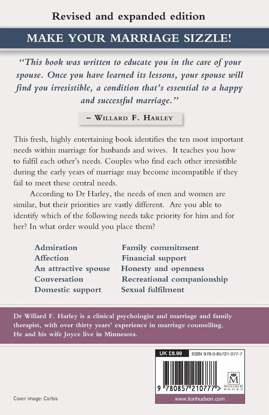 His Needs, Her Needs: Building an Affair-Proof Marriage