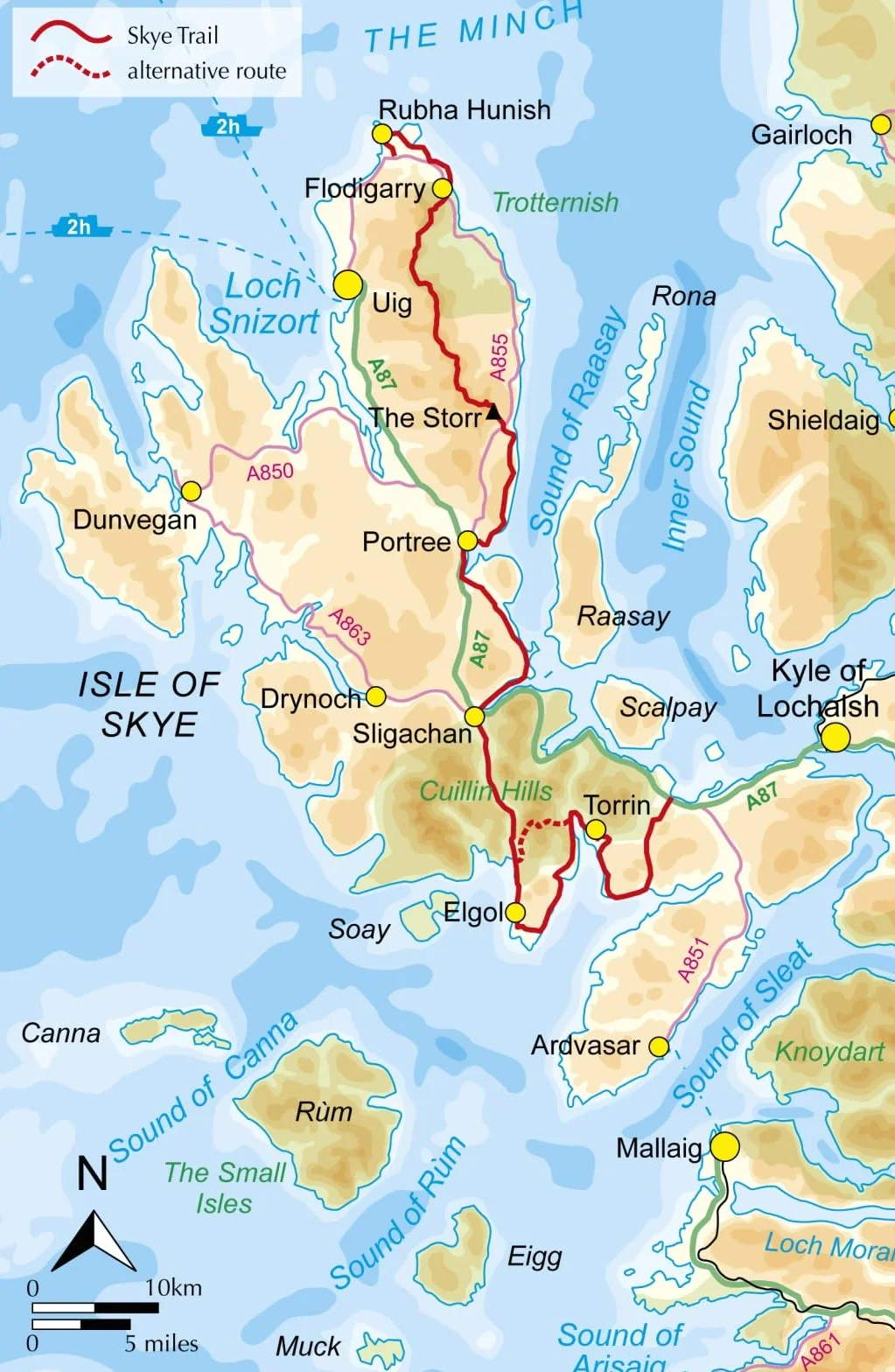 The Skye Trail: A challenging backpacking route from Rubha Hunish to Broadford