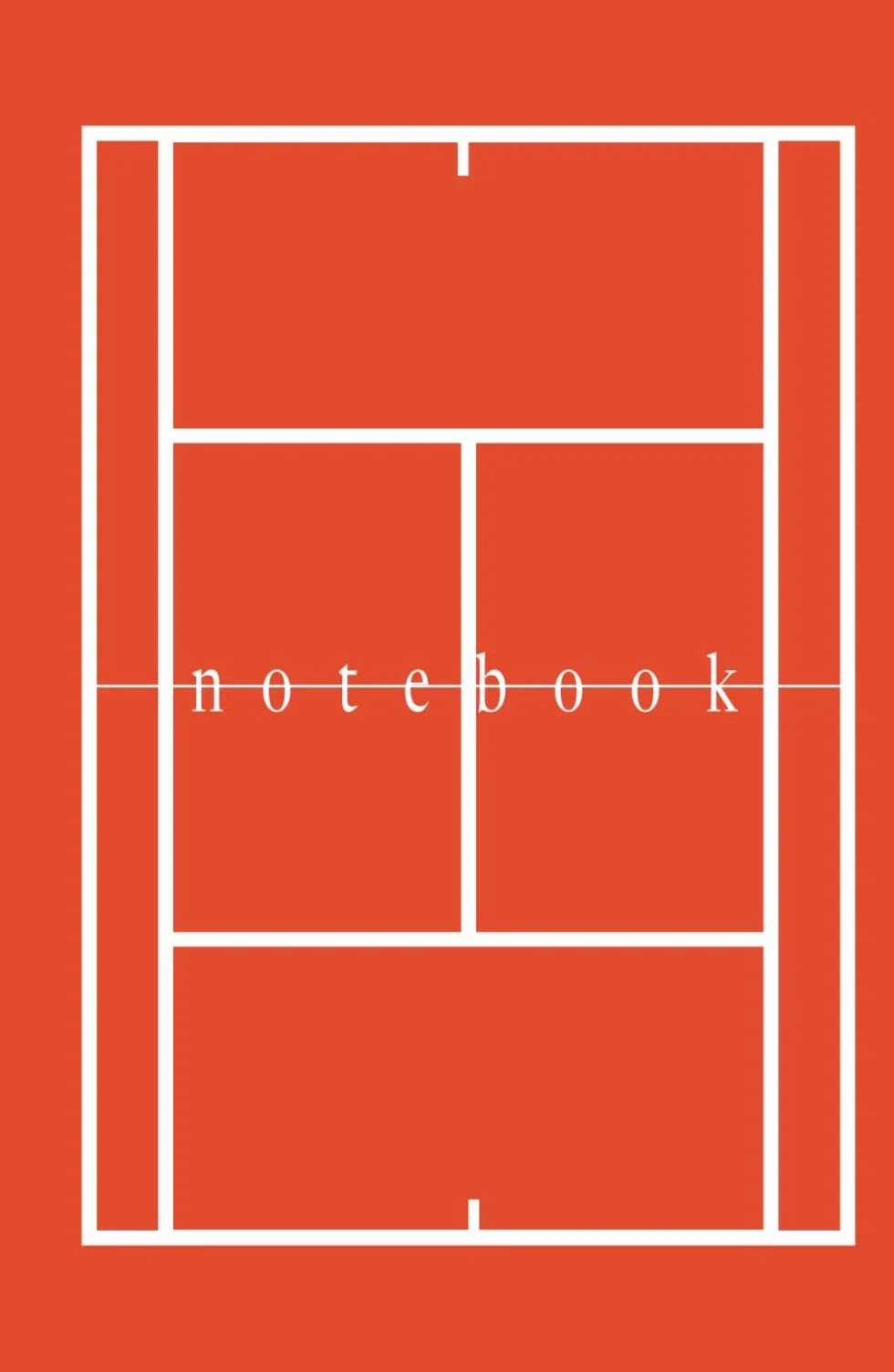 Tennis Notebook Clay Court: Your Essential Companion for Match Day and Practice | 5.5 x 8.5 inc. 200 lined pages