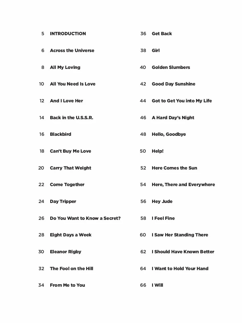 The beatles - super easy songbook piano: 60 Simple Arrangements for Piano