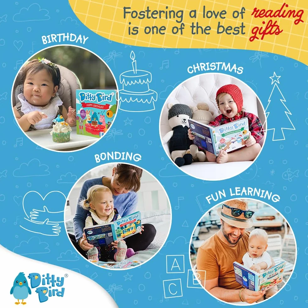 Ditty Bird | Action Songs | Interactive Sound Book for toddlers 1- 3 | Musical books for 1 year old