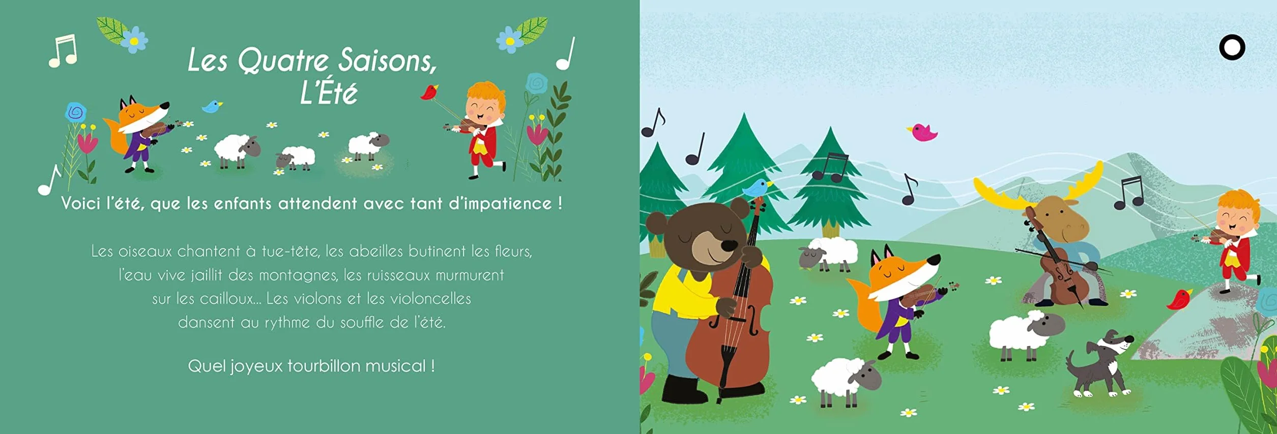 Mon livre musical à toucher de Vivaldi: Livre sonore bébé dès 6 mois avec grandes piles AAA alcalines incluses