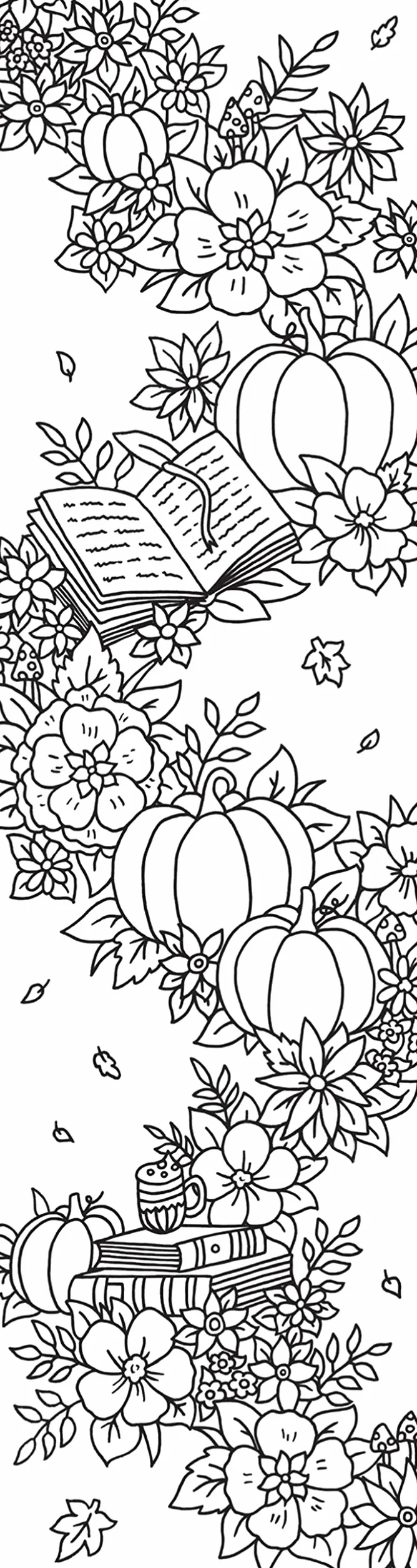 Marque-pages Guirlandes de fleurs