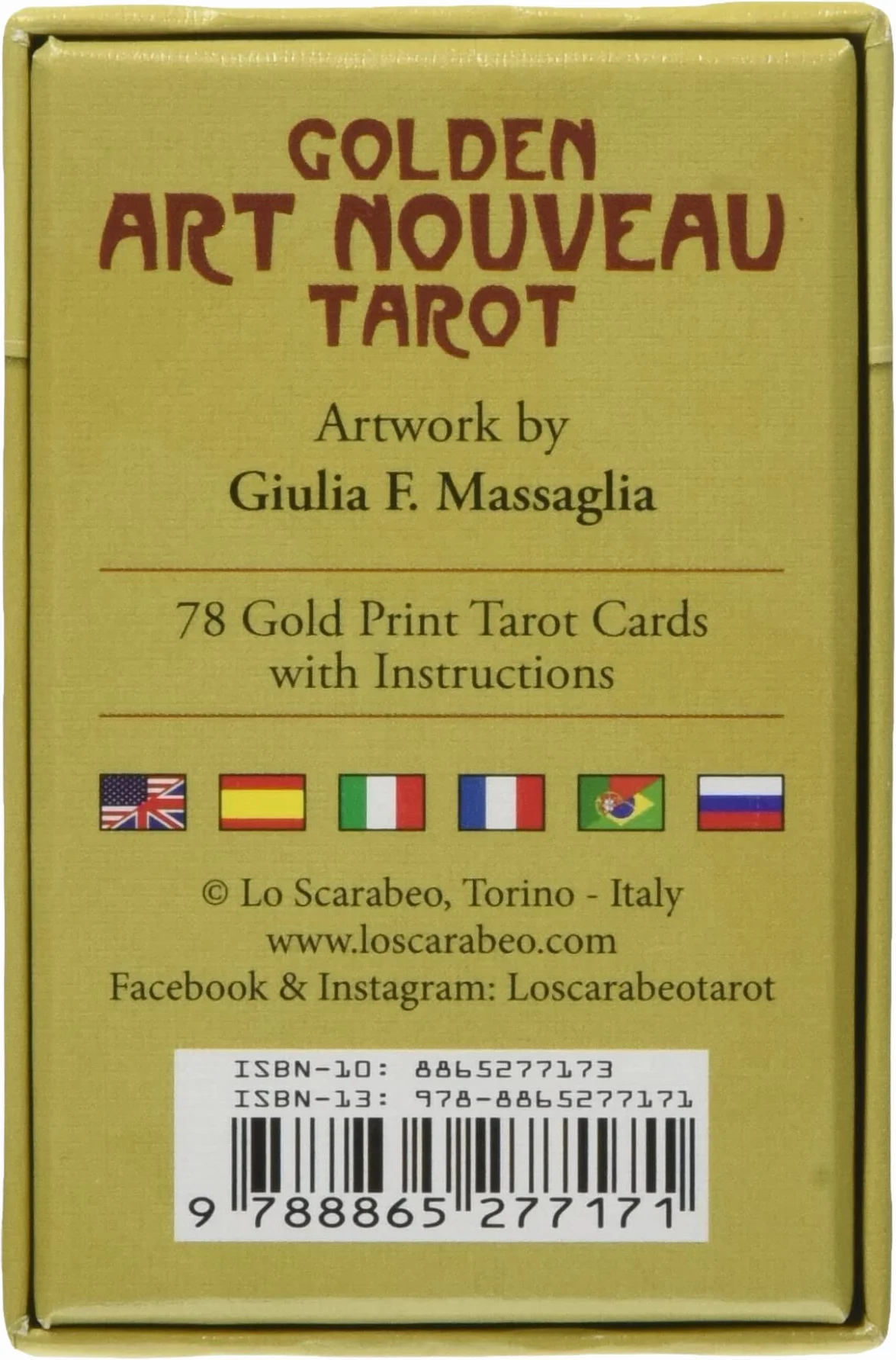 Golden art nouveau. Mini tarot. Ediz. multilingue
