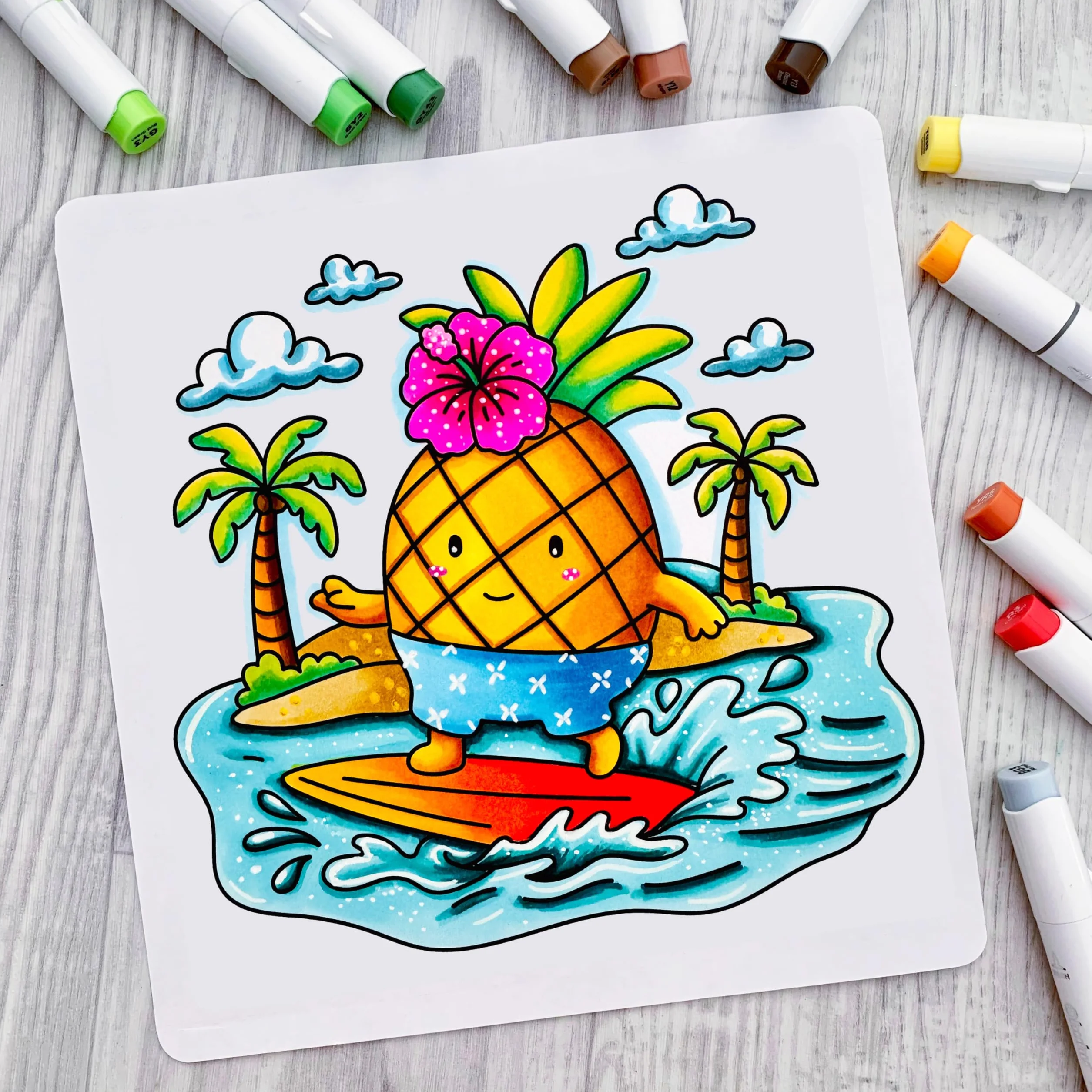 Cozy Foodie: Coloring Book for Adults and Teens Featuring Adorable Fruit and Veggie Characters in Whimsical Cozy Scenes