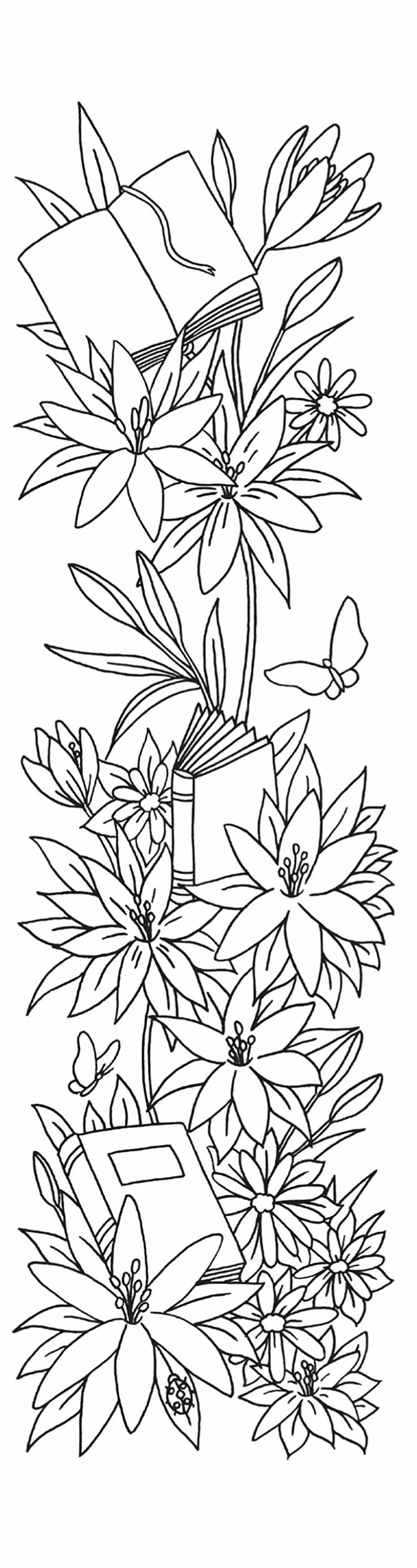 Marque-pages Guirlandes de fleurs