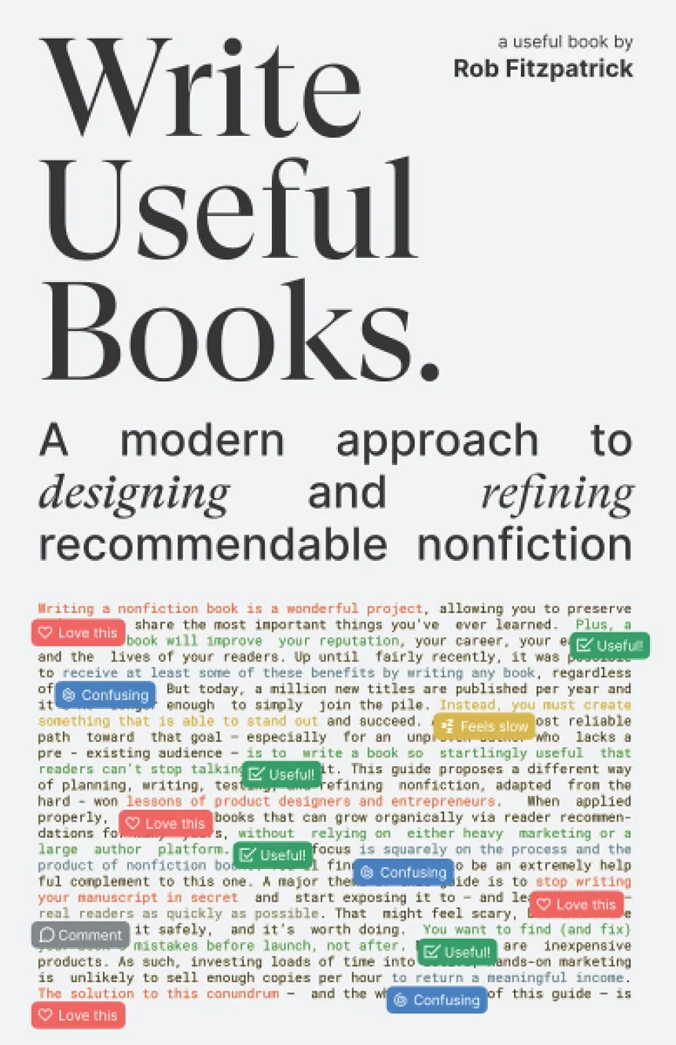 Write Useful Books: A modern approach to designing and refining recommendable nonfiction