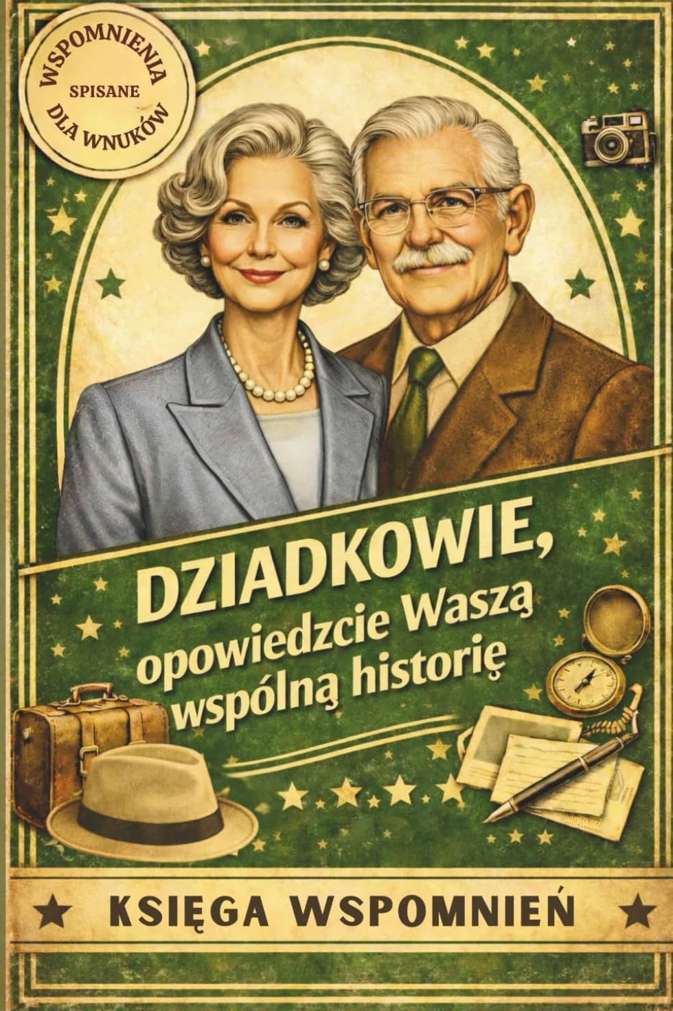 Dziadkowie, opowiedzcie Waszą wspólną historię: Wzruszająca książka z pytaniami, która pomaga zachować wspomnienia i mądrość na pokolenia.