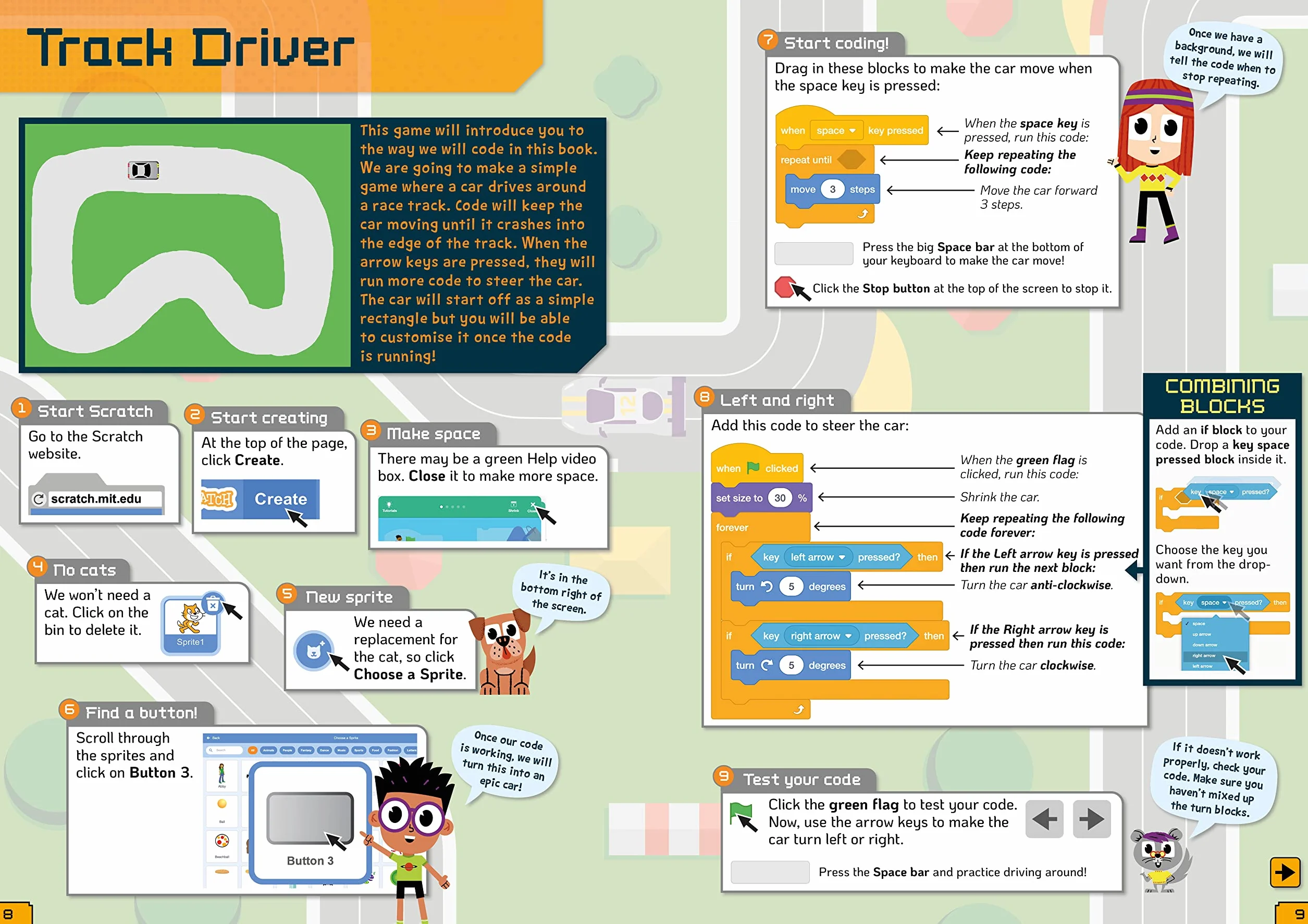 Coding with Scratch - Create Fantastic Driving Games: The Questkids Children's Series