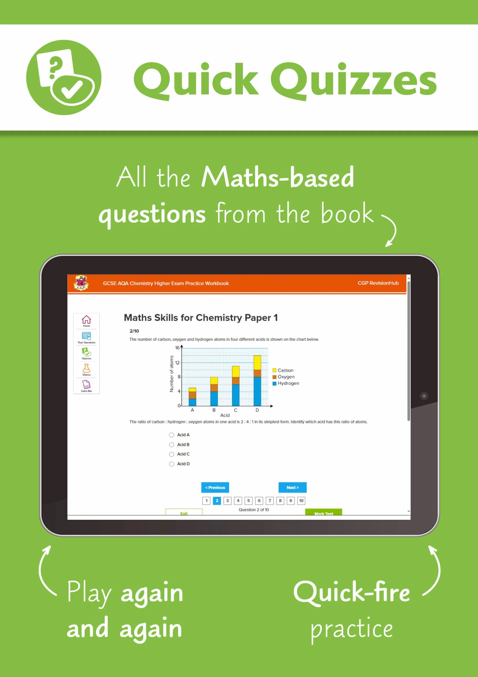 New GCSE Biology AQA Higher Exam Practice Workbook with CGP RevisionHub