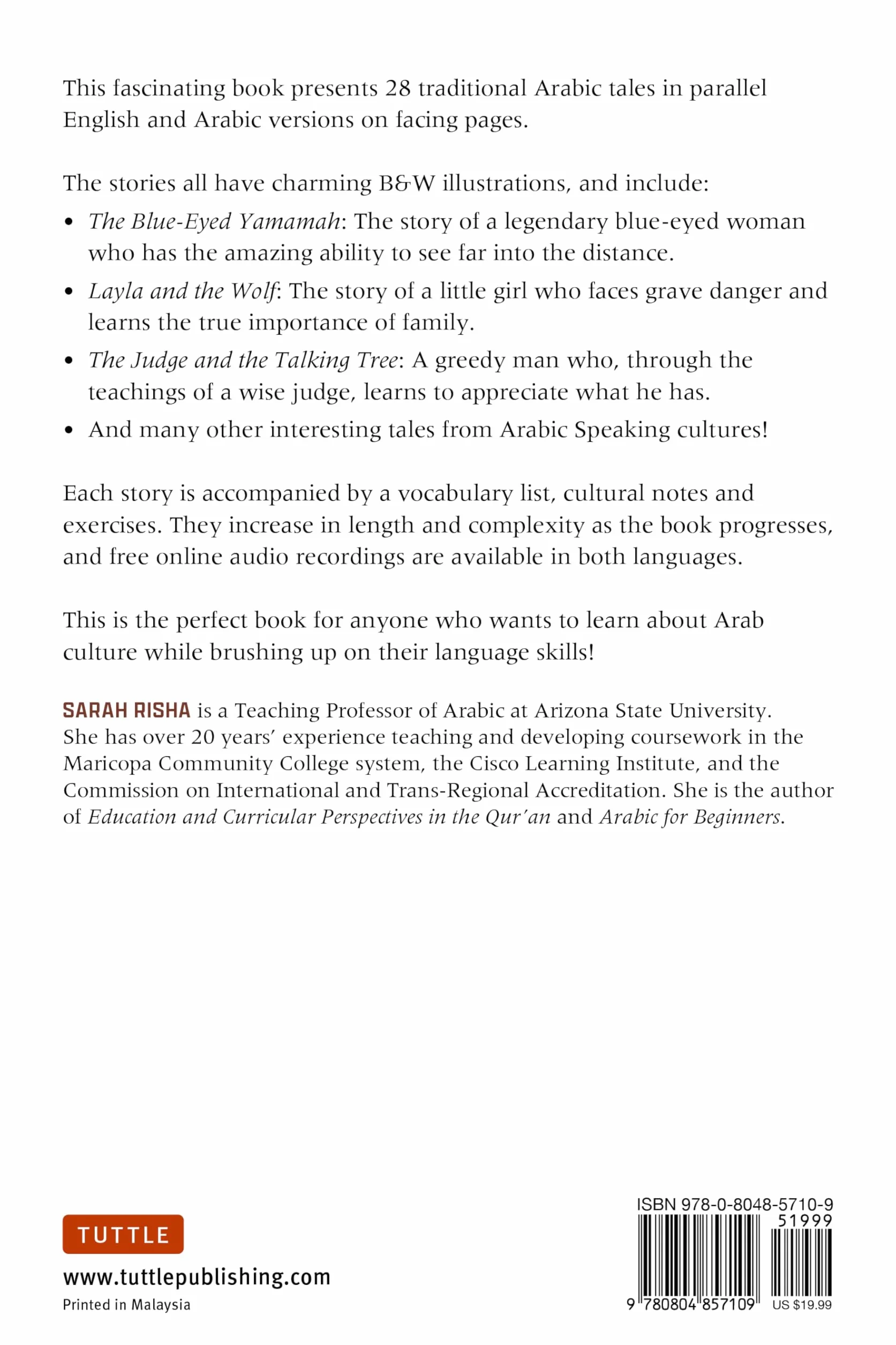 Arabic Folktales for Language Learners: Traditional Stories in Arabic and English (Free Bilingual Online Audio)