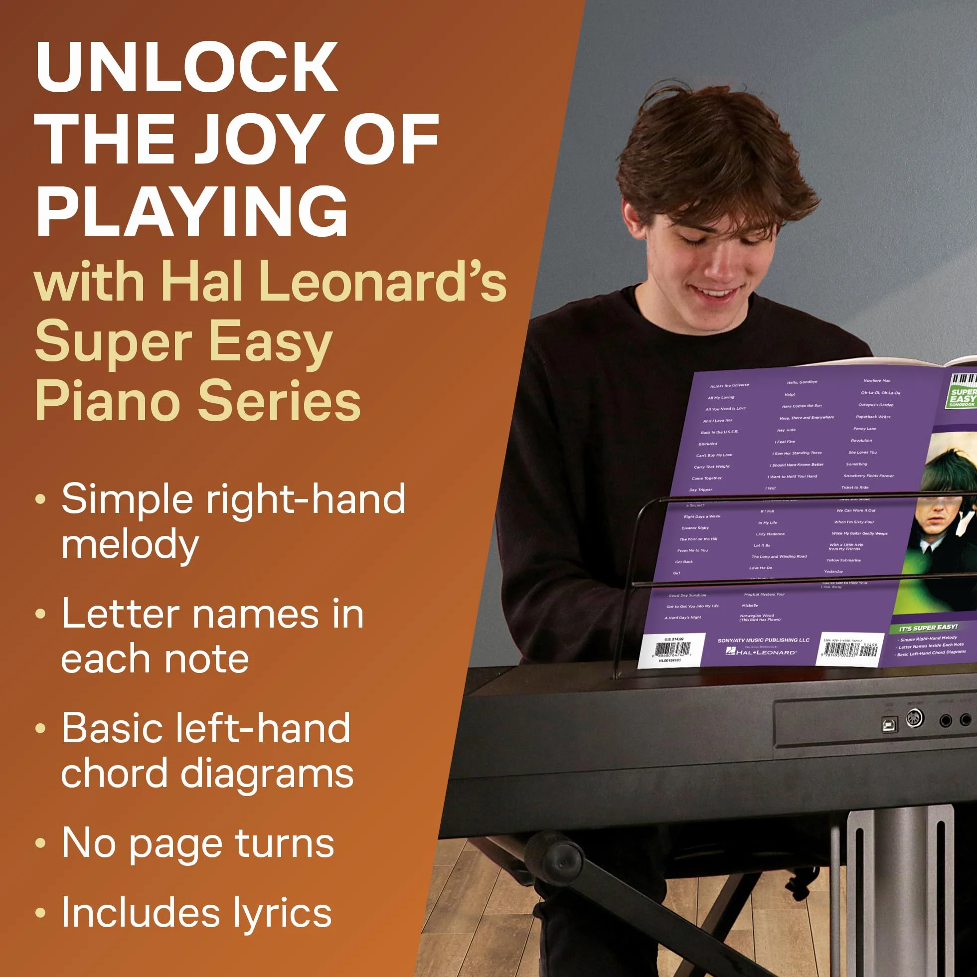 The beatles - super easy songbook piano: 60 Simple Arrangements for Piano