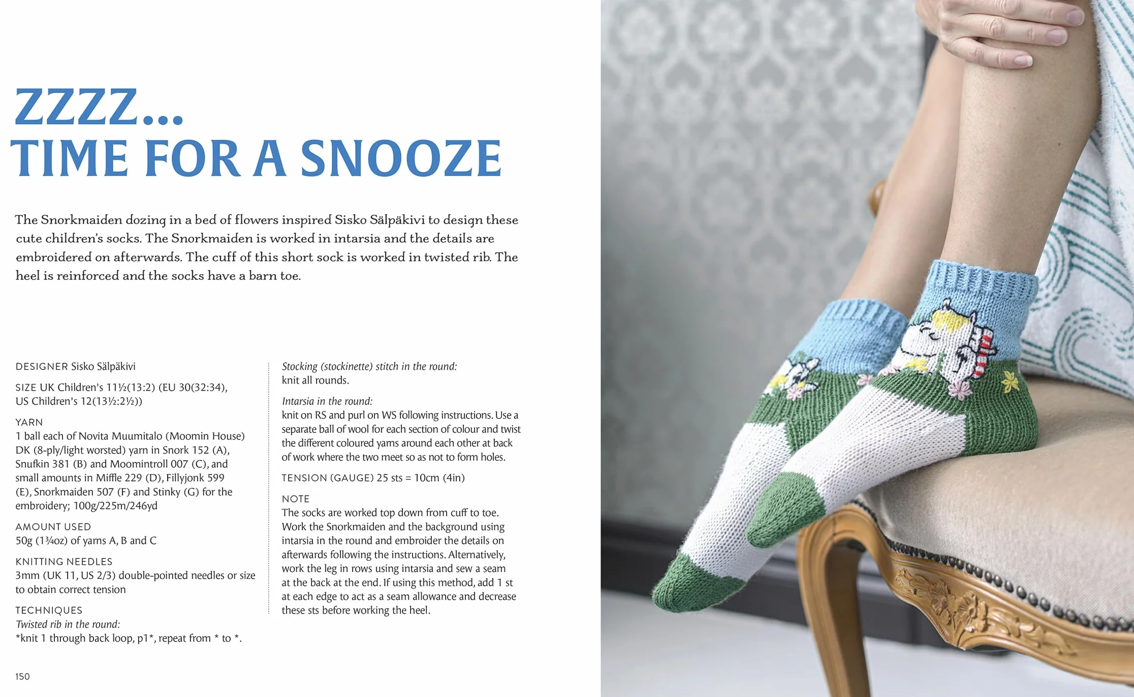 Knitted Moomin Socks: 29 Original Designs with Charts