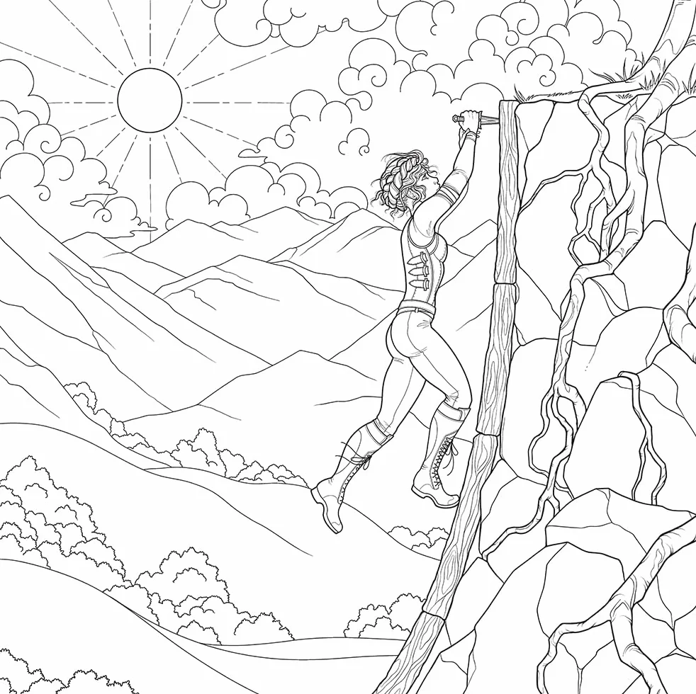 Fourth Wing: The Official Coloring & Sticker Book (Includes 2 Pages of Stickers to Color)