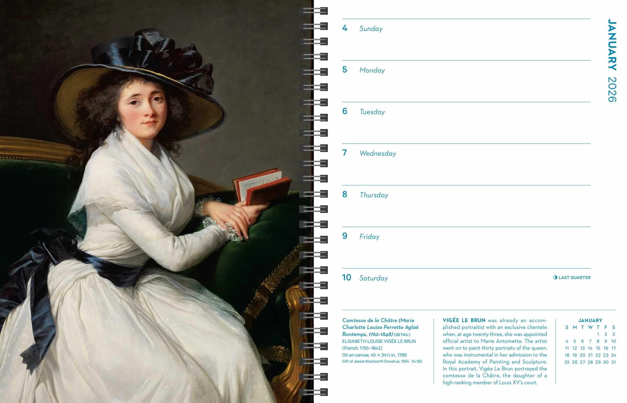 Masterpieces 12-Month 2026 Engagement Calendar