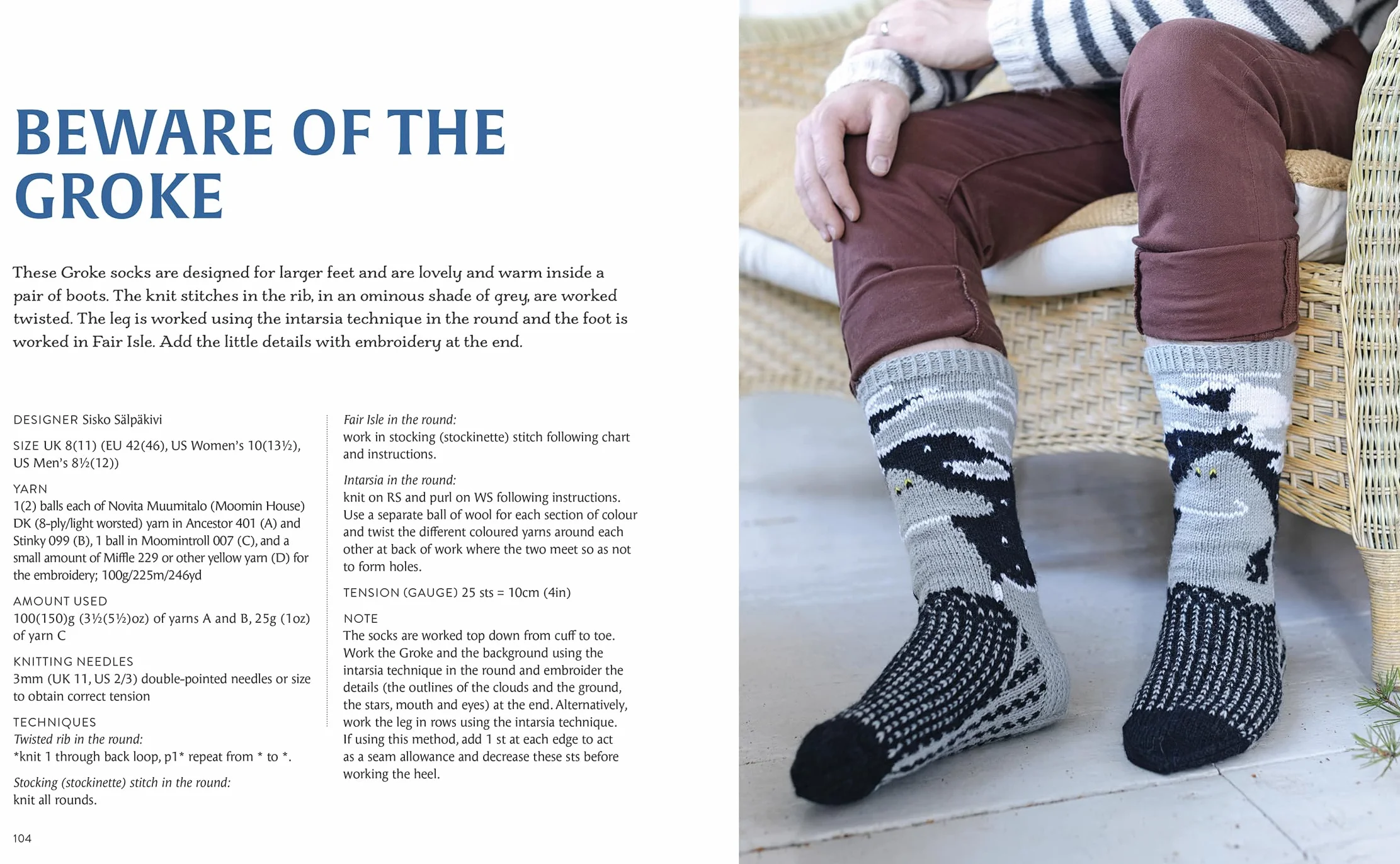 Knitted Moomin Socks: 29 Original Designs with Charts