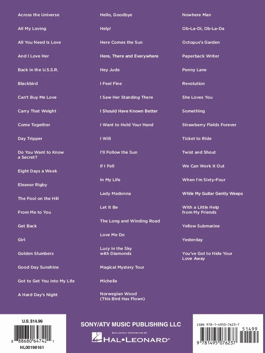 The beatles - super easy songbook piano: 60 Simple Arrangements for Piano