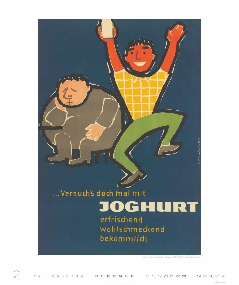 DDR-Plakate Edition Kalender 2025: Nostalgie-Kalender. Großer Wandkalender 2025. Kultiger Kalender XL mit bekannten DDR-Plakaten. 46 x 55 cm. Hochformat