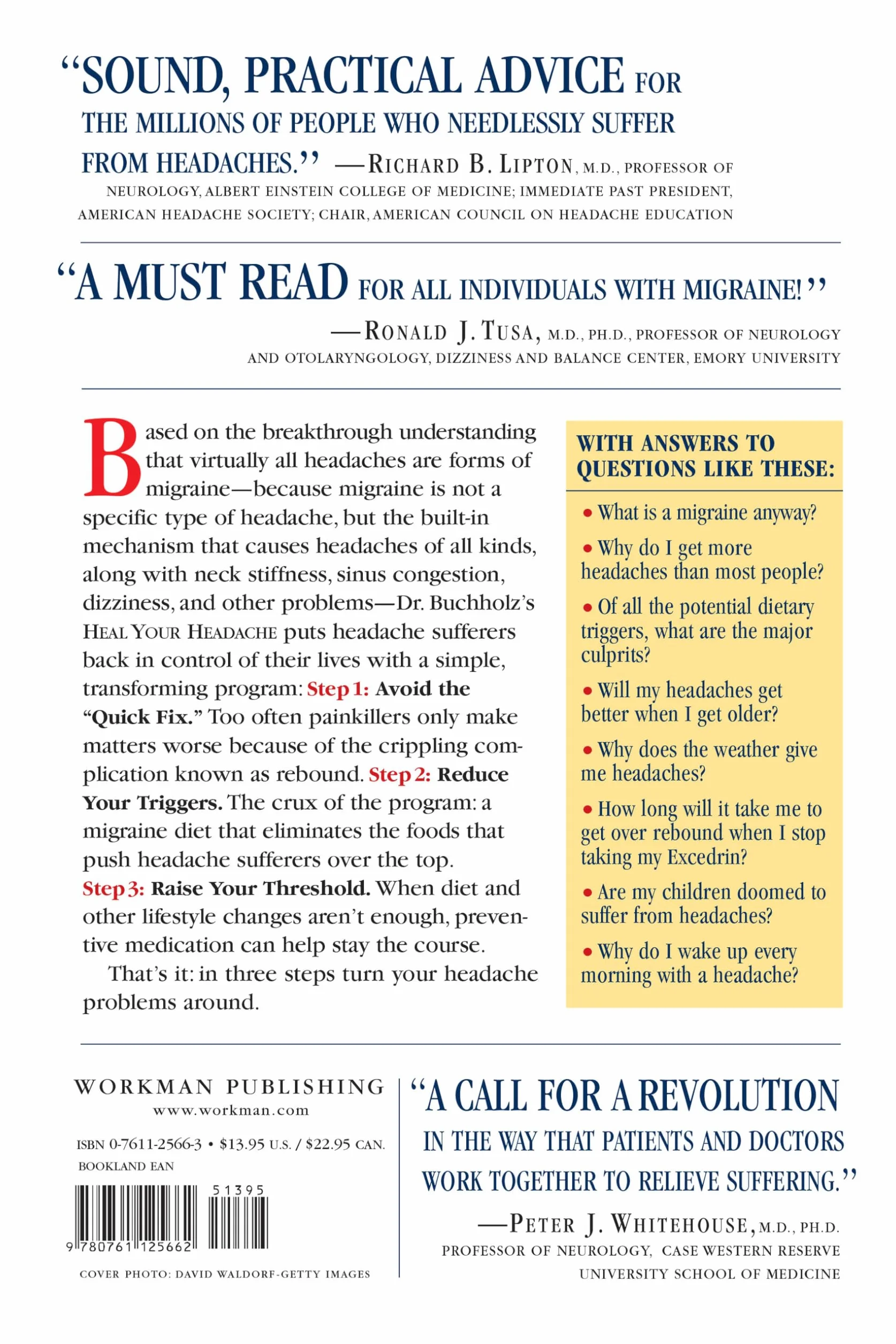 Heal Your Headache: The 1-2-3 Program for Taking Charge of Your Pain