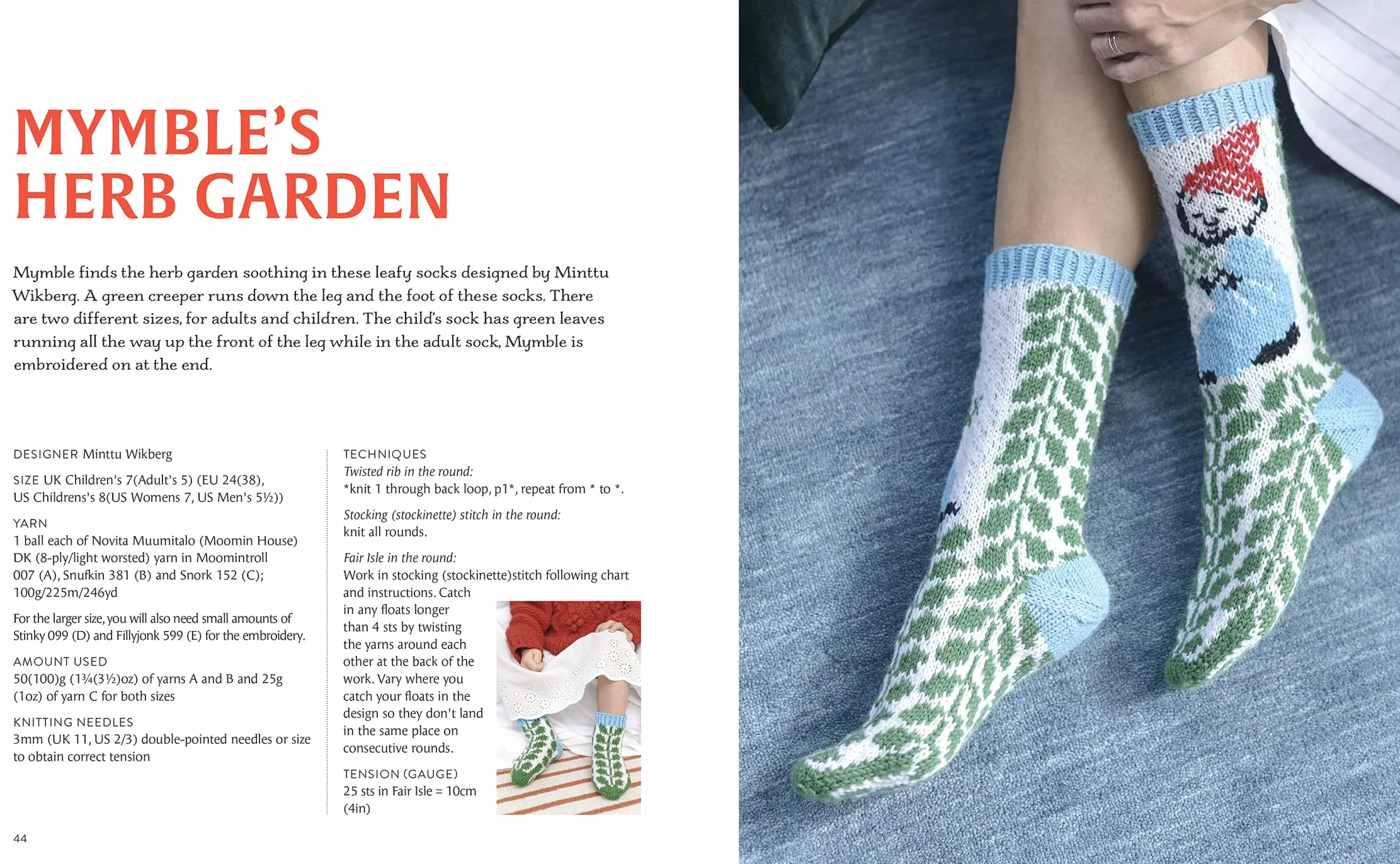 Knitted Moomin Socks: 29 Original Designs with Charts