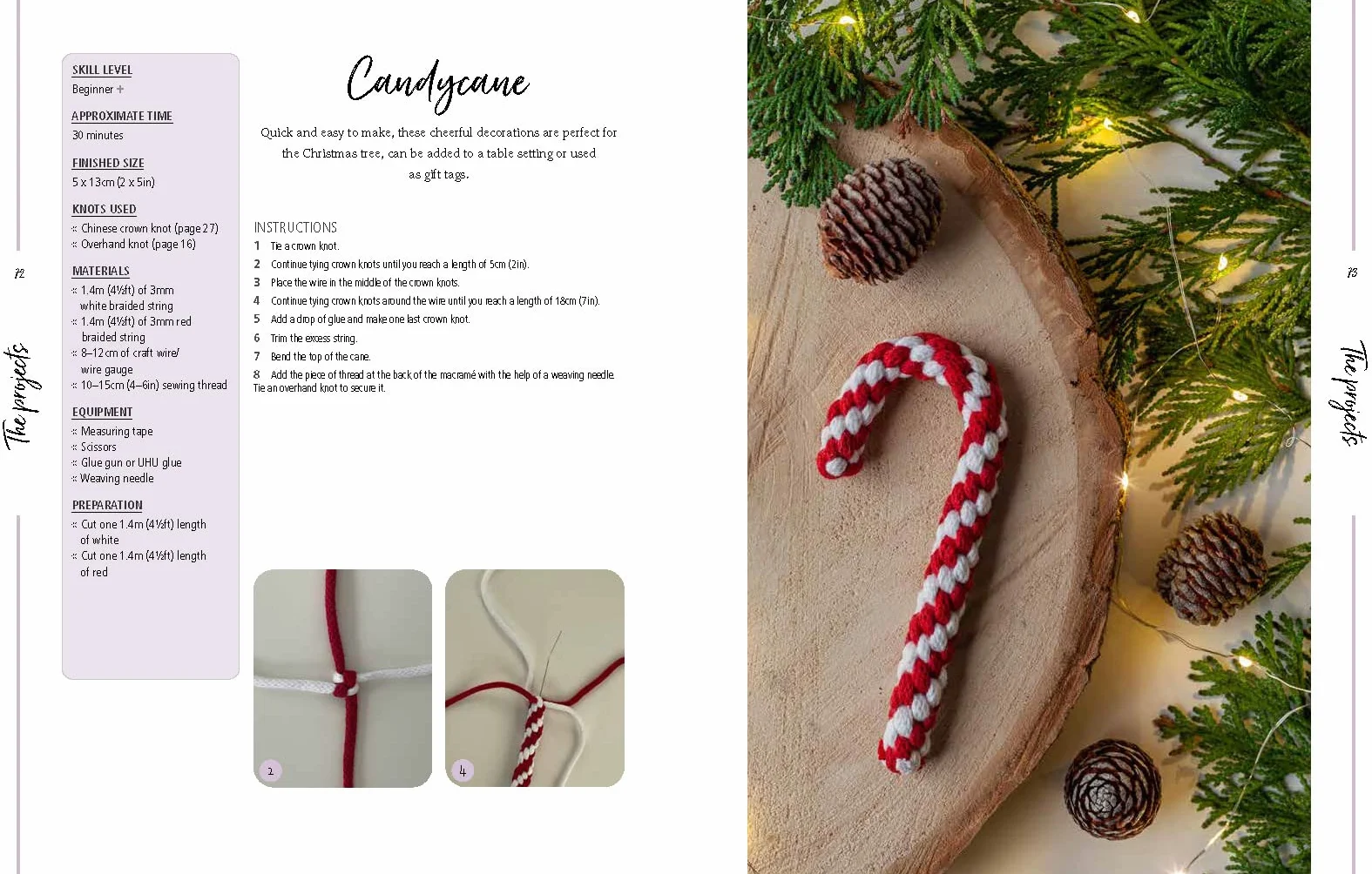 Macrame Christmas: 24 Festive Projects Using Easy Knotting Techniques