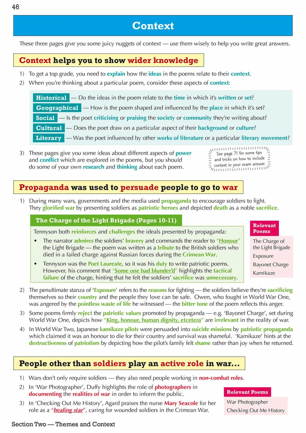 GCSE English AQA Poetry Guide - Power & Conflict Anthology inc. Online Edition, Audio & Quizzes