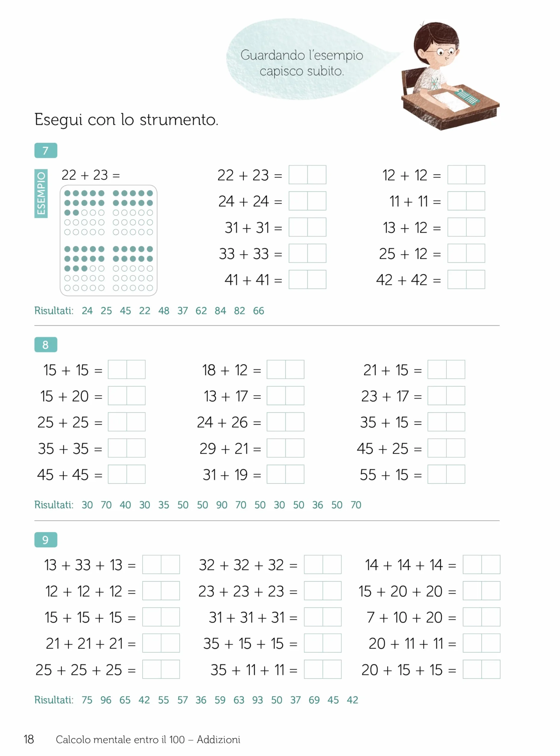 La linea del 100. Metodo analogico per l'apprendimento della matematica. Con strumento