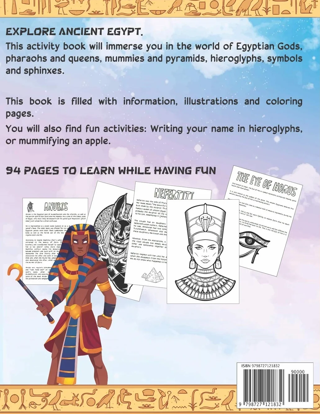 EGYPTOLOGY BOOK FOR KIDS: Discover Ancient Egypt Gods and Goddesses, Pharaohs ans Queens, and more - Egyptian mythology for kids: 1