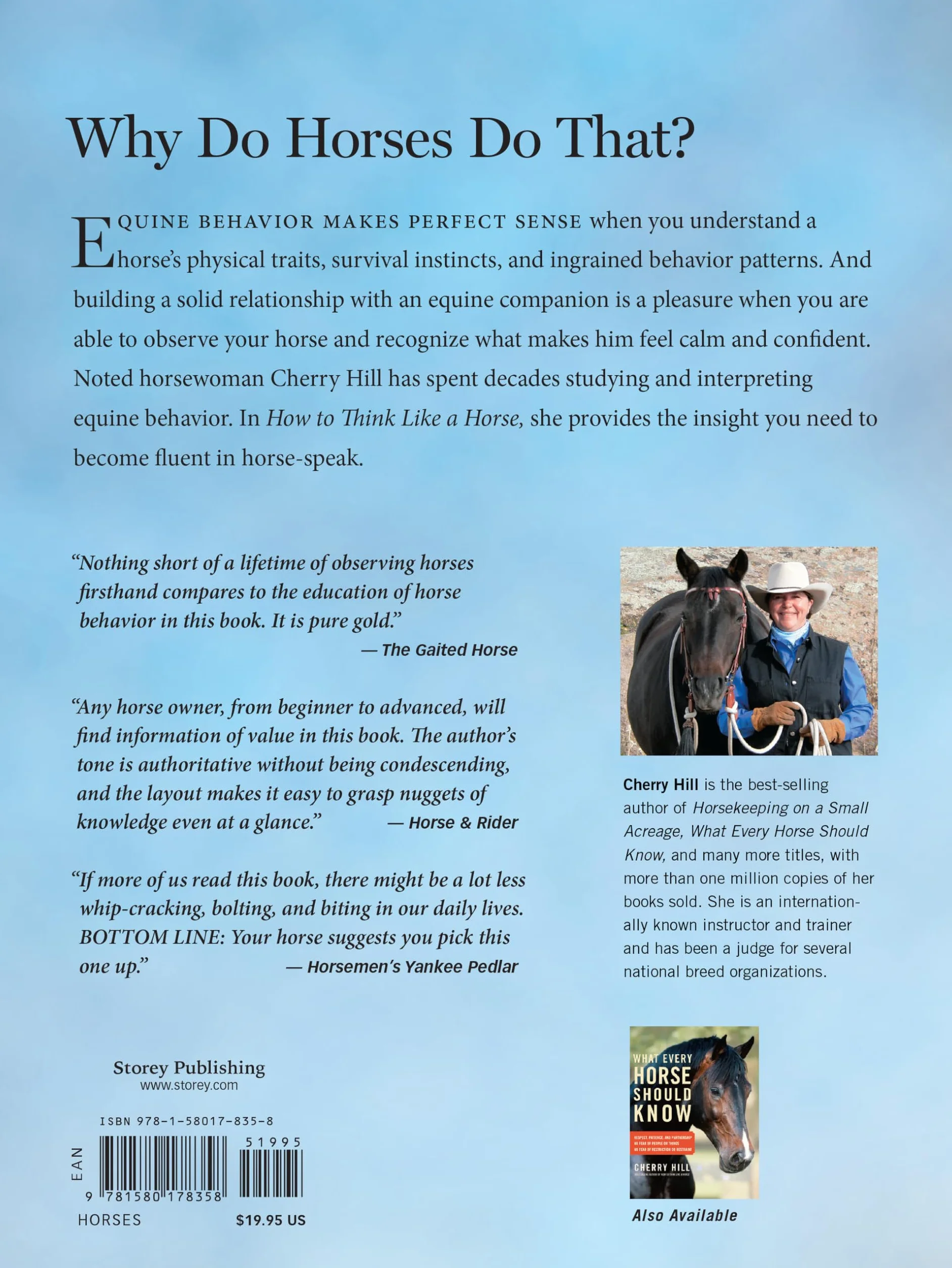 How to Think Like a Horse: The Essential Handbook for Understanding Why Horses Do What They Do