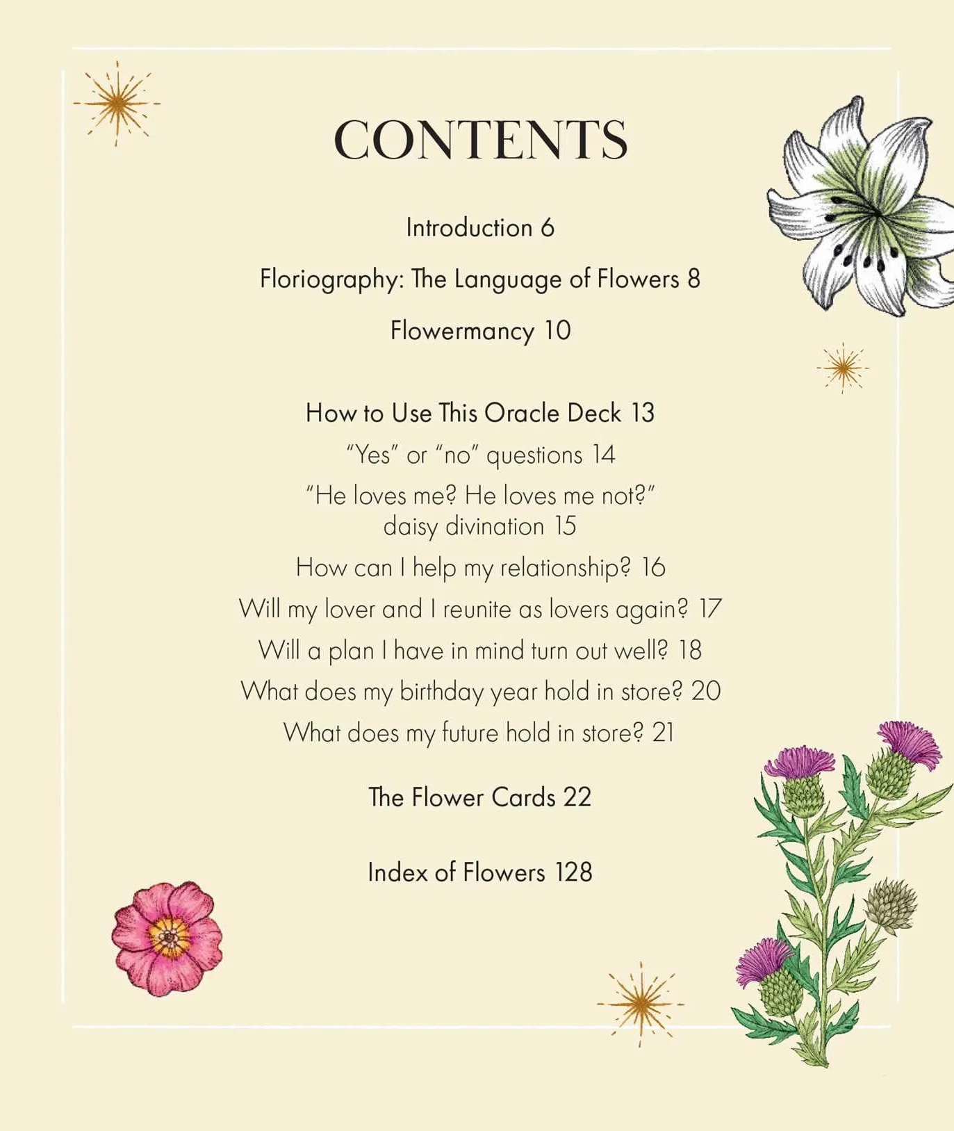 Spirits in Flowers Oracle Deck: Includes 52 cards and a 128-page illustrated book