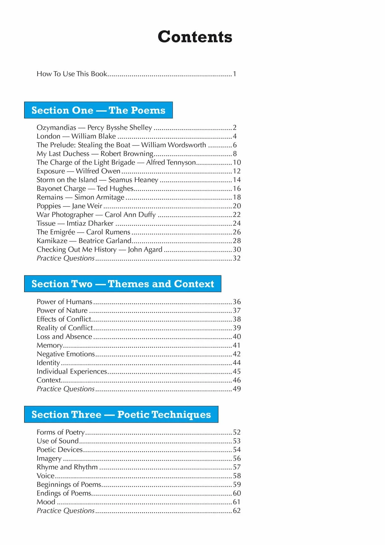 GCSE English AQA Poetry Guide - Power & Conflict Anthology inc. Online Edition, Audio & Quizzes