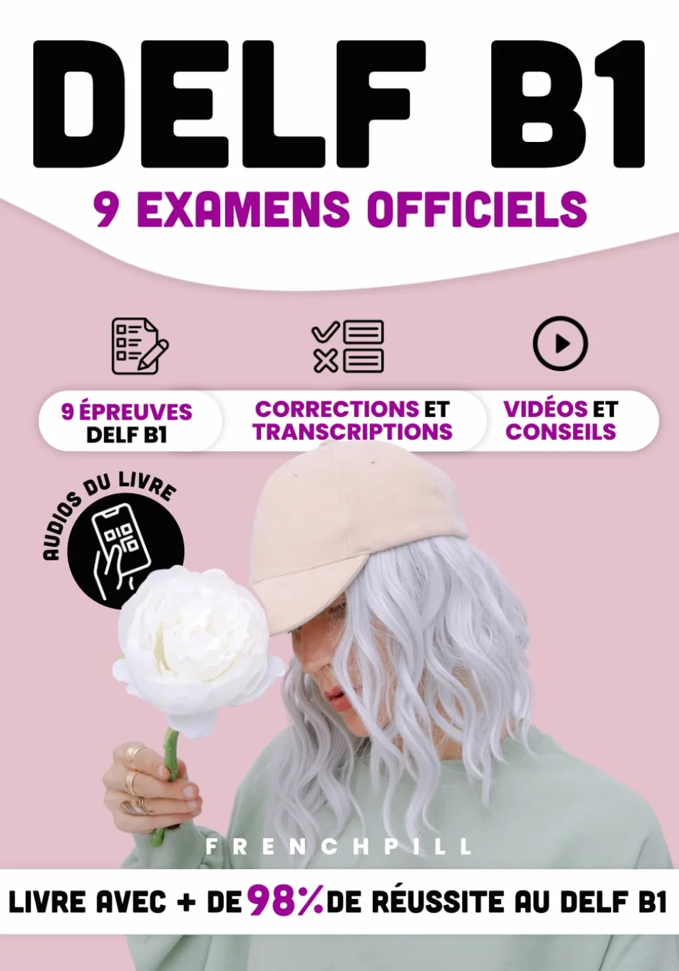 DELF B1 - 9 examens officiels: 9 épreuves DELF B1, corrections et transcriptions, vidéos conseils