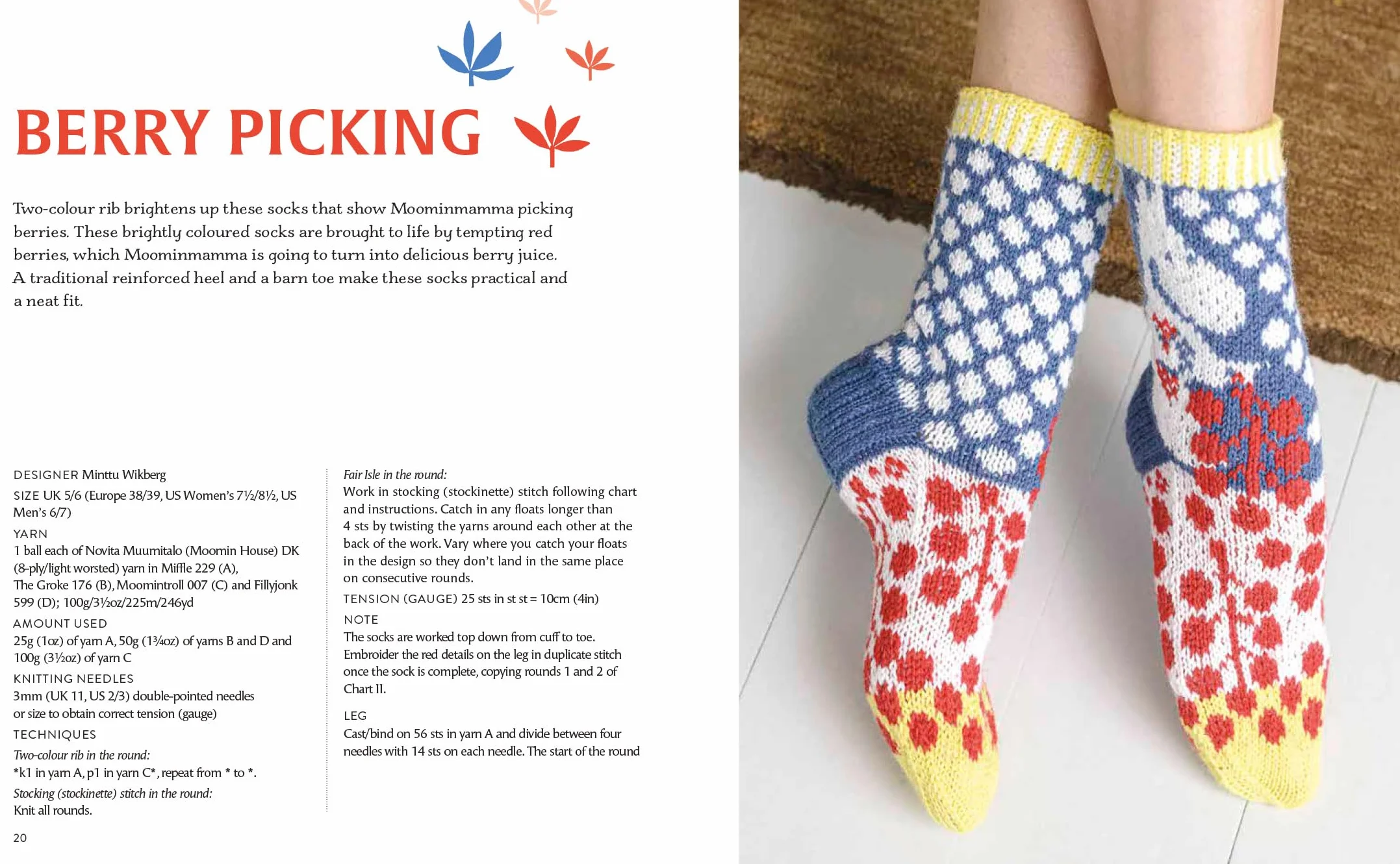 Knitted Moomin Socks: 29 Original Designs with Charts