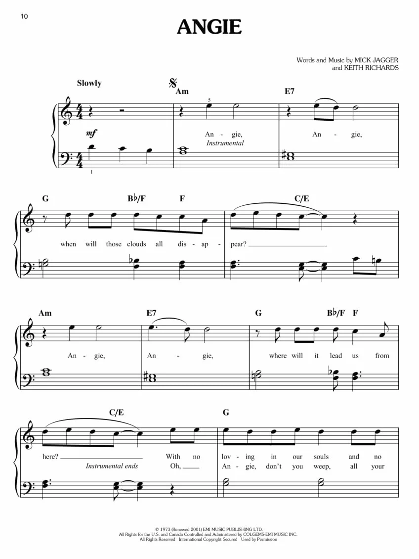 First 50 classic rock songs you should play on piano - easy piano