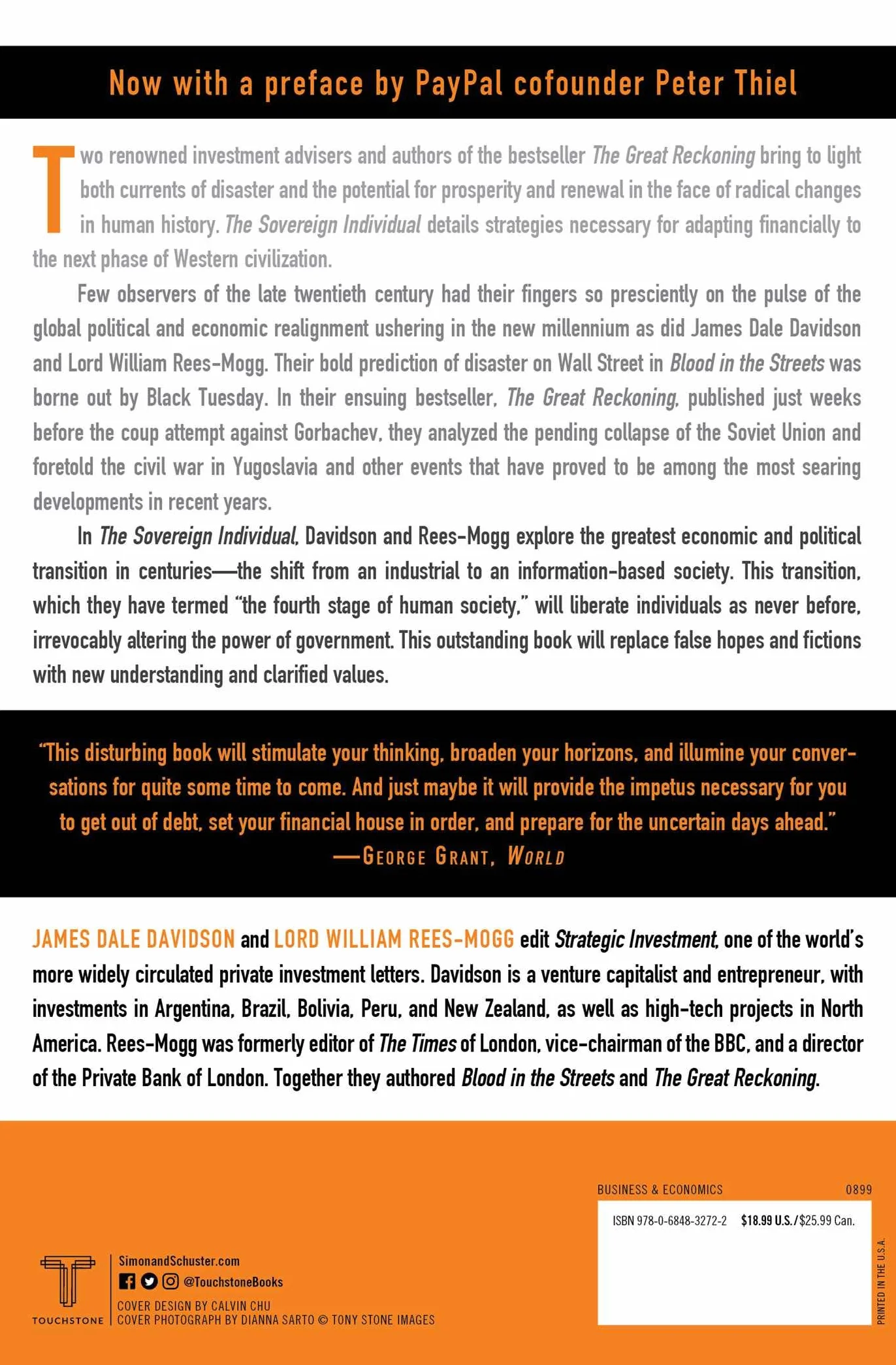 The Sovereign Individual: Mastering the Transition to the Information Age