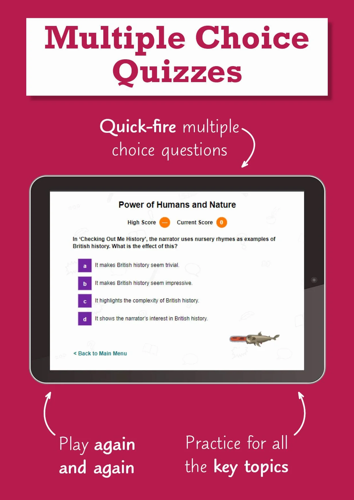 GCSE English AQA Poetry Guide - Power & Conflict Anthology inc. Online Edition, Audio & Quizzes