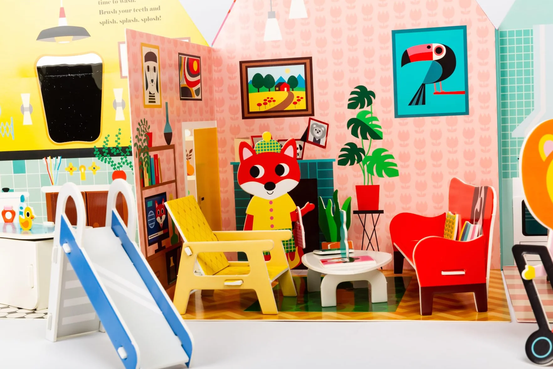Fold-Out + Play: Doll's House: Build your own 3D house with interactive play pieces and stickers